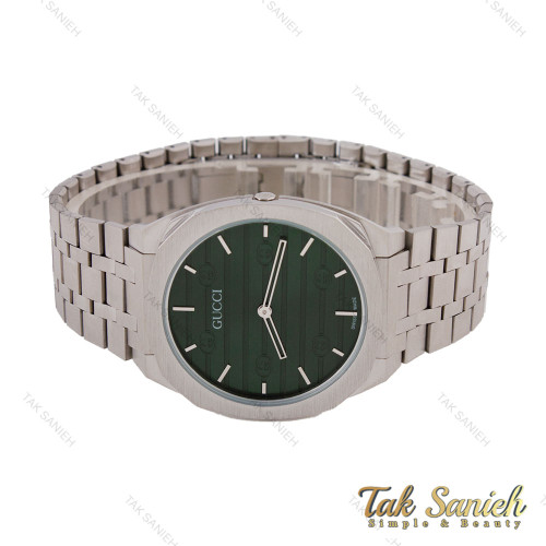 ساعت گوچی 25H مردانه استیل صفحه سبز Gucci-5734-G ساعت گوچی 25H مردانه استیل صفحه سبز Gucci-5734-G