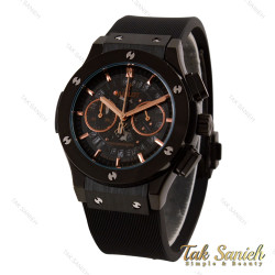 ساعت زنانه هابلوت کرنوگراف مشکی صفحه اسکلتون Hublot-5751-L