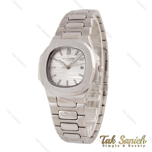 ساعت پتک فیلیپ ناتیلوس زنانه سیلور صفحه سفید Patek-5765-L ساعت پتک فیلیپ ناتیلوس زنانه سیلور صفحه سفید Patek-5765-L