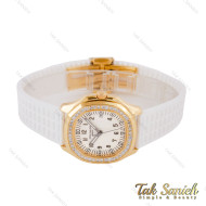 ساعت زنانه پتک فیلیپ آکوانا سفید طلایی دورنگین Patek-5769-L