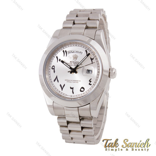 رولکس دی دیت مردانه تمام سیلور ایندکس عربی Rolex-5773-G رولکس دی دیت مردانه تمام سیلور ایندکس عربی Rolex-5773-G