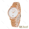 ساعت گوچی زنانه رزگلد صفحه سفید Gucci-5807-L ساعت گوچی زنانه رزگلد صفحه سفید Gucci-5807-L