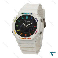 ساعت کاسیو جیشاک GA2100 مردانه سفید رنگین کمانی G-Shock-5817-G ساعت کاسیو جیشاک GA2100 مردانه سفید رنگین کمانی G-Shock-5817-G