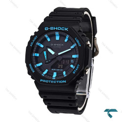 ساعت کاسیو جیشاک GA2100 مردانه مشکی عقربه آبی G-Shock-5821-G ساعت کاسیو جیشاک GA2100 مردانه مشکی عقربه آبی G-Shock-5821-G