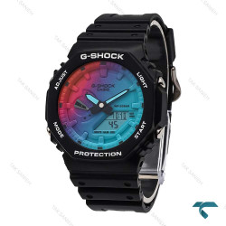 کاسیو جیشاک GA2100 مردانه مشکی صفحه هفت رنگ G-Shock-5825-G کاسیو جیشاک GA2100 مردانه مشکی صفحه هفت رنگ G-Shock-5825-G