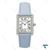 ساعت Cartier کارتیه تانک زنانه سیلور بند چرم آبی آسمانی Cartier-7218-L ساعت Cartier کارتیه تانک زنانه سیلور بند چرم آبی آسمانی Cartier-7218-L