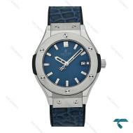ساعت هابلوت زنانه استیل بند چرم طرح دار سرمه ای Hublot-7596-L ساعت هابلوت زنانه استیل بند چرم طرح دار سرمه ای Hublot-7596-L