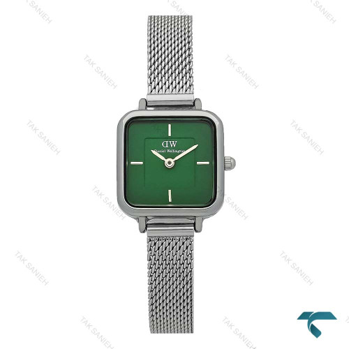 ساعت دنیل ولینگتون زنانه مربعی حصیری سیلور صفحه سبز DW-7628-L ساعت دنیل ولینگتون زنانه مربعی حصیری سیلور صفحه سبز DW-7628-L