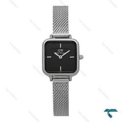 ساعت دنیل زنانه مربعی بند حصیری نقره ای صفحه مشکی DW-7629-L ساعت دنیل زنانه مربعی بند حصیری نقره ای صفحه مشکی DW-7629-L