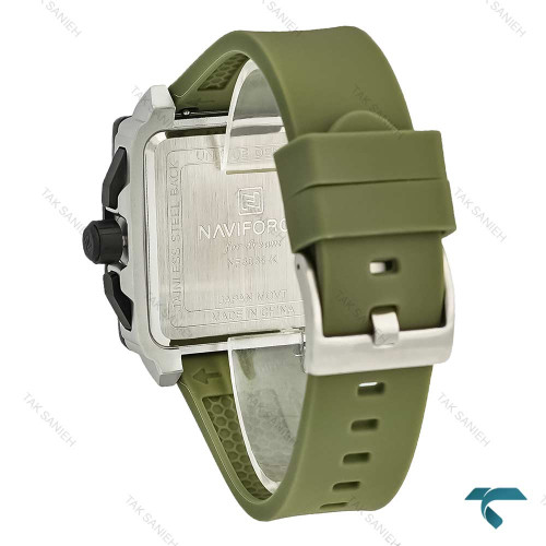 ساعت مردانه ناوی فورس NF8064 سه موتوره سبز NaviForce-7656-G