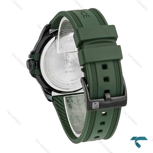 ساعت اسپرت نیوی فورس NF9215 بند رابر سبز NaviForce-7658-G ساعت اسپرت نیوی فورس NF9215 بند رابر سبز NaviForce-7658-G