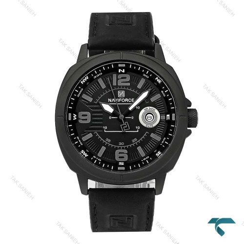 ساعت مردانه ناوی فورس NF8078 بند چرم مشکی NaviForce-7752-G ساعت مردانه ناوی فورس NF8078 بند چرم مشکی NaviForce-7752-G