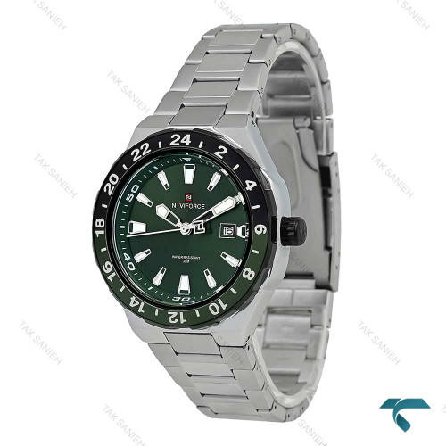 ساعت نیوی فورس مردانه NF9249 سیلور صفحه سبز NaviForce-7756-G ساعت نیوی فورس مردانه NF9249 سیلور صفحه سبز NaviForce-7756-G
