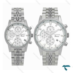 ساعت ست سیتیزن Premier تمام استیل سه موتوره Citizen-7826-S