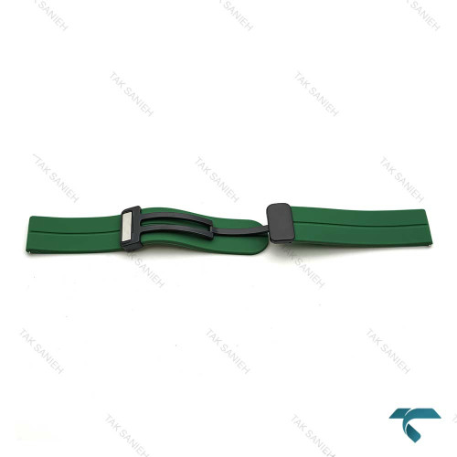 بند رابز ساعت مچی سبز پررنگ Strap-7846-U