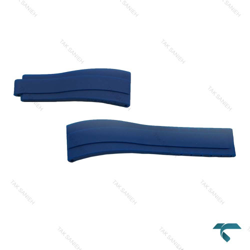 بند ساعت مچی رولکس جنس رابر آبی کاربنی Strap-Rolex-7840-B