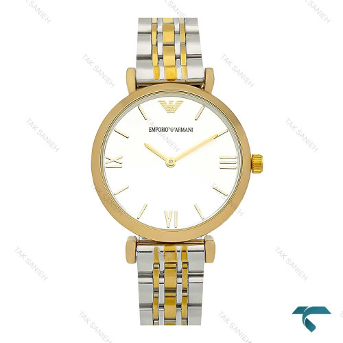 ساعت امپریو زنانه دورنگ طلایی Armani-7859-L ساعت امپریو زنانه دورنگ طلایی Armani-7859-L