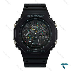 ساعت جیشاک GA2100 مردانه مشکی صفحه کهکشانی Casio-7866-G