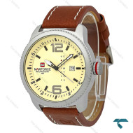 ساعت ناوی فورس مردانه NF9063 بند چرم عسلی NaviForce-7887-G