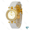 ساعت مچی ورساچه زنانه طلایی بند چرم سفید Versace-7902-L