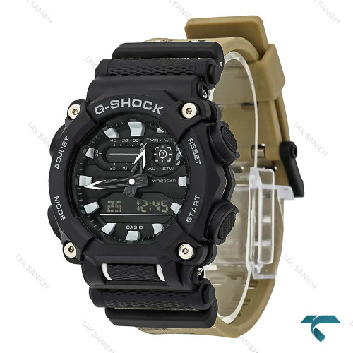 ساعت مردانه جیشاک GA-900C مردانه بند چریکی Gshock-7935-G