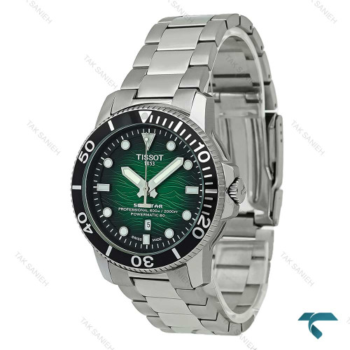 ساعت تیسوت مردانه SeaStar سیلور صفحه سبز Tissot-7952-G ساعت تیسوت مردانه SeaStar سیلور صفحه سبز Tissot-7952-G