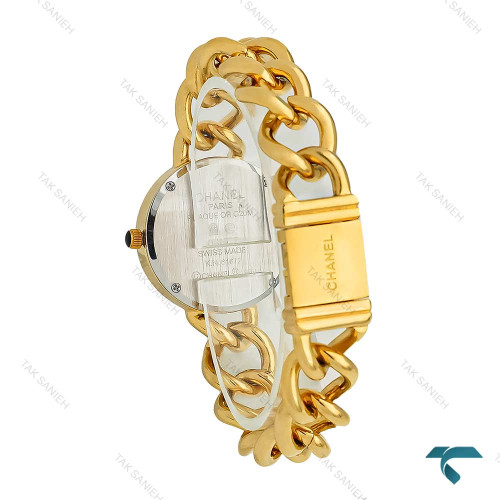 ساعت شنل زنانه طلایی استیل Chanel-7957-L