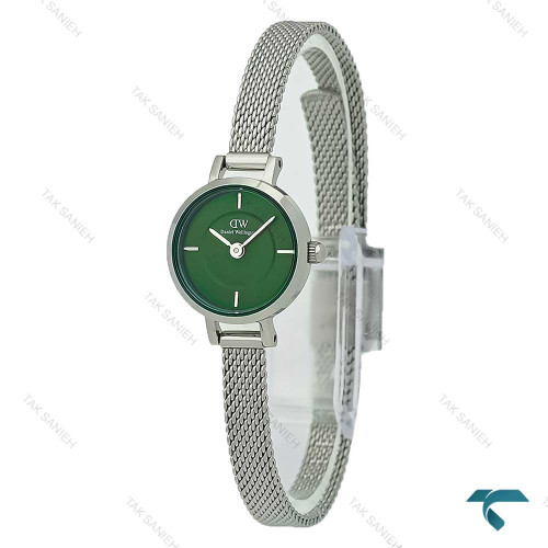 ساعت مچی DW زنانه گرد مینی حصیری سیلور صفحه سبز DW-7970-L ساعت مچی DW زنانه گرد مینی حصیری سیلور صفحه سبز DW-7970-L