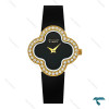 ون کلیف زنانه بند چرم مشکی دورنگین VanCleef-7987-L