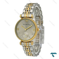 ساعت امپریو آرمانی زنانه دورنگ طلایی صفحه طوسی زیرثانیه Armani-7994-L ساعت امپریو آرمانی زنانه دورنگ طلایی صفحه طوسی زیرثانیه Armani-7994-L