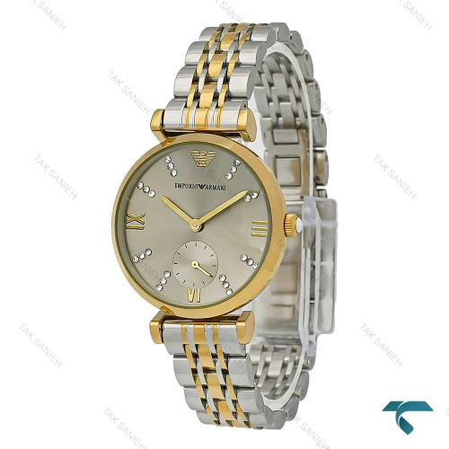 امپریو آرمانی زنانه زیر ثانیه دار تک موتوره صفحه طوسی Armani-7994-L
