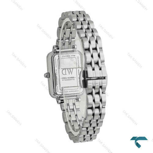 ساعت زنانه دنیل ولینگتون مستطیلی سیلور صفحه طوسی DW-8023-L