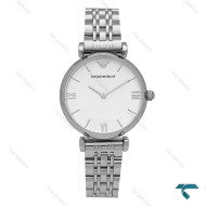 ساعت امپریو آرمانی زنانه سیلور صفحه سفید خطی Armani-7256-L ساعت امپریو آرمانی زنانه سیلور صفحه سفید خطی Armani-7256-L