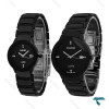 ست ساعت رادو مشکی سرامیکی عقربه سیلور Rado-7281-S