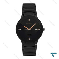 ساعت مچی رادو مردانه مشکی وسط سرامیکی عقربه رزگلد Rado-7282-G