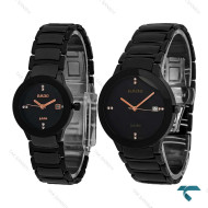 ساعت مچی ست Rado رادو مشکی وسط سرامیکی عقربه رزگلد Rado-7284-S