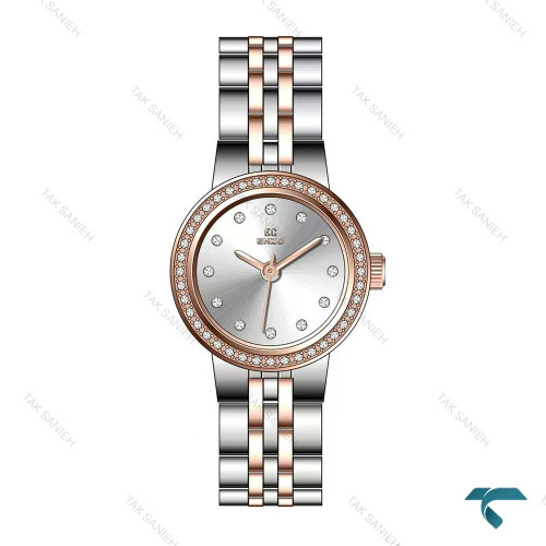 ساعت انزو مجلسی EC-606KEL دورنگین دو رنگ رزگلد Enzo-8067-L