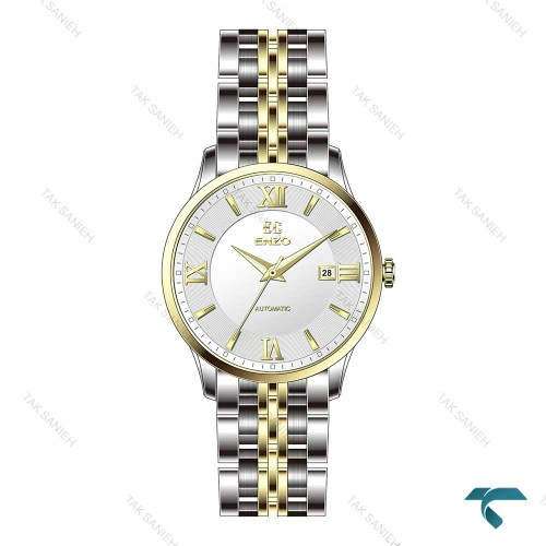 ساعت اتوماتیک مردانه EC-2176TEG انزو دورنگ طلایی Enzo-8145-G