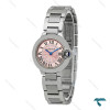 ساعت کارتیه بالن بلو نقره ای صفحه صورتی اسمال Cartier-8156-L ساعت کارتیه بالن بلو نقره ای صفحه صورتی اسمال Cartier-8156-L