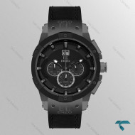 ساعت انزو EC-2518LKG مردانه کرنوگراف بندچرم Enzo-8300-G