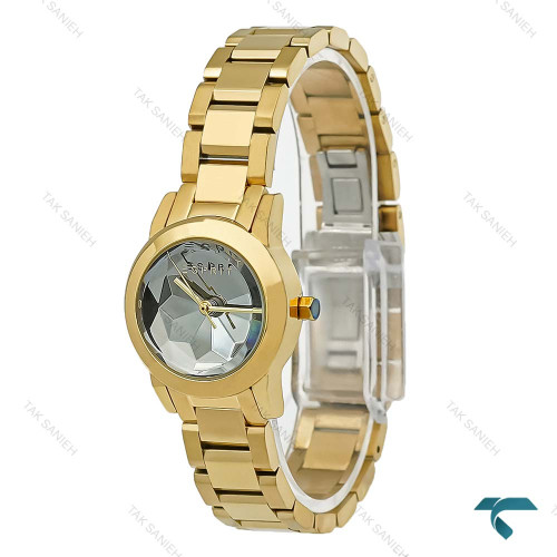 ساعت اسپریت زنانه طلایی صفحه طوسی Esprit-8210-L ساعت اسپریت زنانه طلایی صفحه طوسی Esprit-8210-L