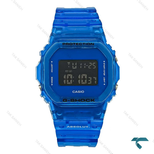 ساعت مچی جی شاک DW5600 آبی دیجیتالی GShock-8228-U