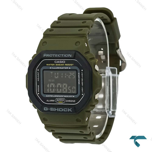 جی شاک DW5600 سبز تیره زه مشکی دیجیتالی GShock-8231-U جی شاک DW5600 سبز تیره زه مشکی دیجیتالی GShock-8231-U