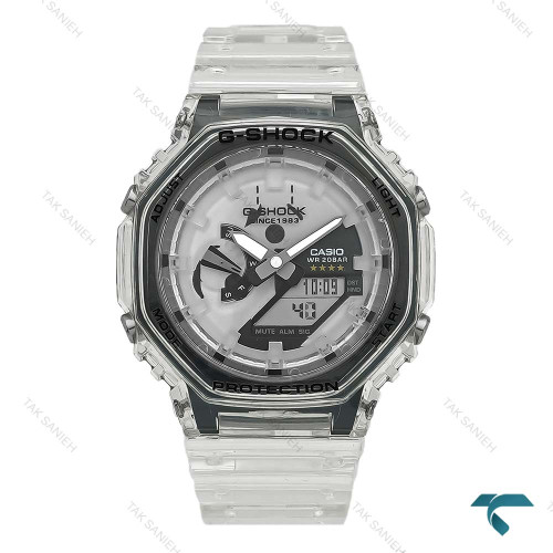 ساعت مچی کاسیو جیشاک سری GA2100 مردانه بند شیشه ای GShock-8233-G ساعت مچی کاسیو جیشاک سری GA2100 مردانه بند شیشه ای GShock-8233-G