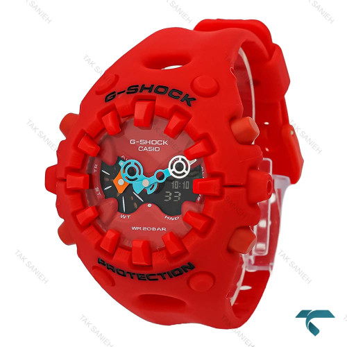 ساعت جیشاک مردانه سری GA-V01 قرمز رنگ GShock-8234-G ساعت جیشاک مردانه سری GA-V01 قرمز رنگ GShock-8234-G