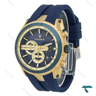 ساعت رومانسون مردانه کورنوگراف دار طلایی بند رابر سرمه ای Romanson-8257-G ساعت رومانسون مردانه کورنوگراف دار طلایی بند رابر سرمه ای Romanson-8257-G