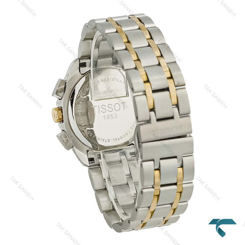 ساعت زنانه تیسوت کورنوگراف دورنگ طلایی صفحه مشکی Tissot-8272-L ساعت زنانه تیسوت کورنوگراف دورنگ طلایی صفحه مشکی Tissot-8272-L