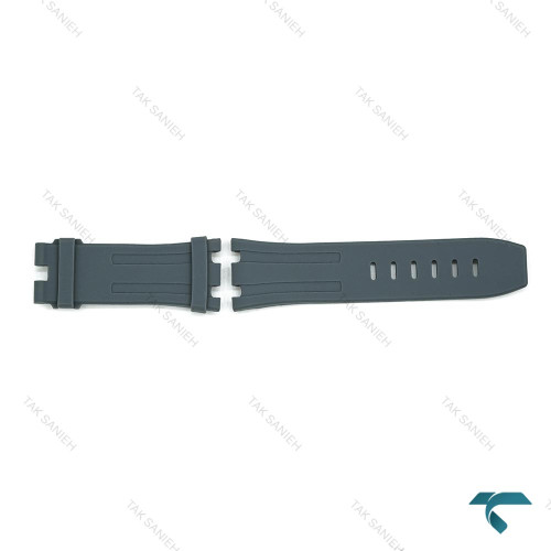 بند رابر ساعت مچی ای پی مردانه مدل Off shore طوسی AP-Strap-8163-G