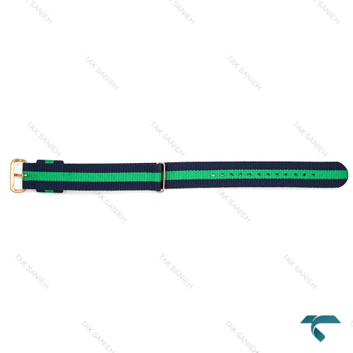 بند برزنتی دنیل ولینگتون مردانه سبز سرمه ای رز DW-Strap-R-8165-G