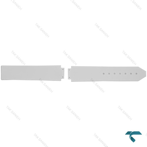 بند سفید ساعت هابلوت زنانه جنس رابر Hublot-Strap-8172-L